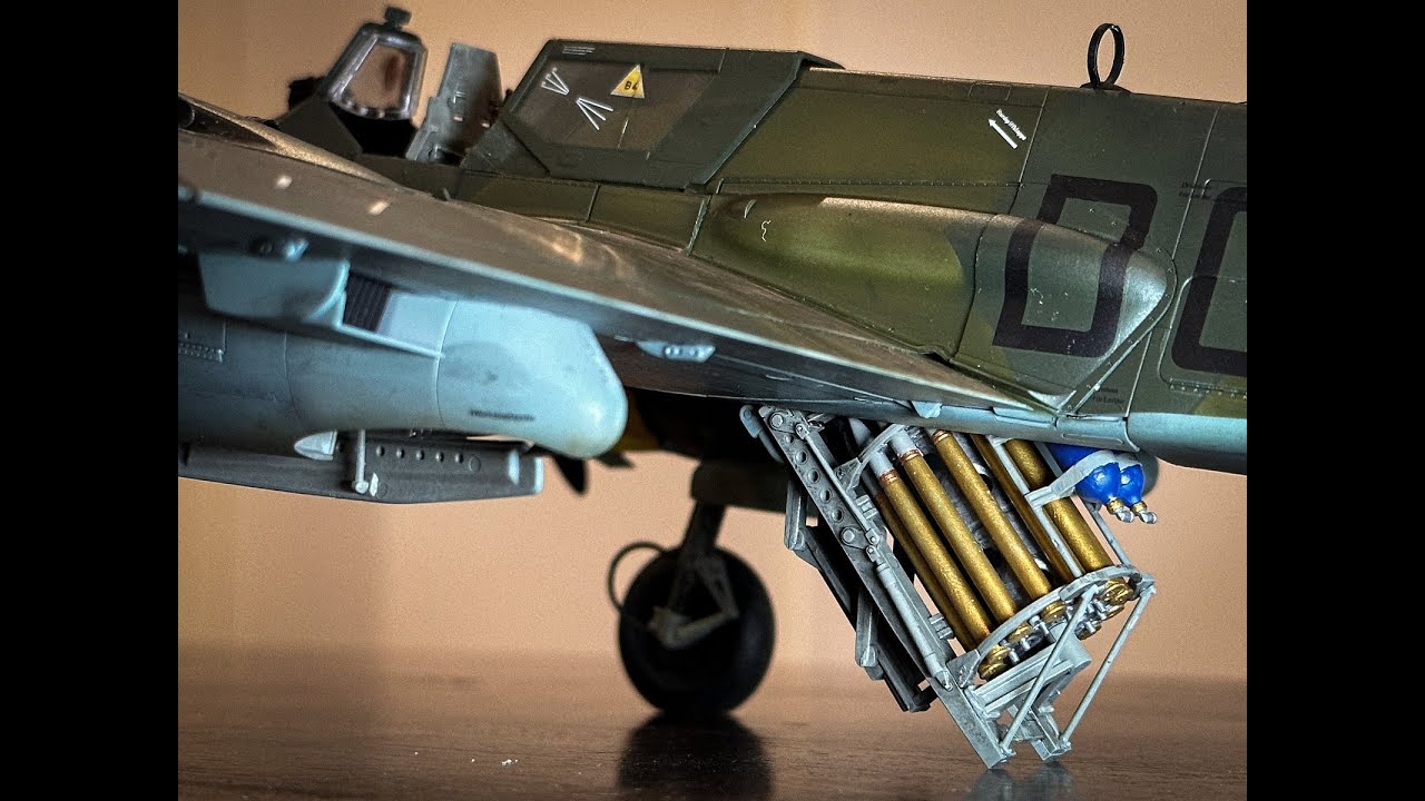 Henschel Hs129 B3 Zoukei Mura 1/32 Scale Model - Tank Buster - Completed