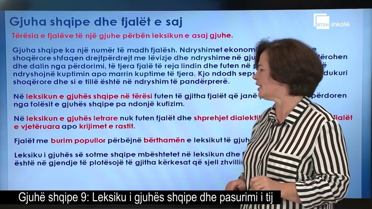 Leksiku i gjuh&euml;s shqipe dhe pasurimi i tij | Gjuh&euml; shqipe 9