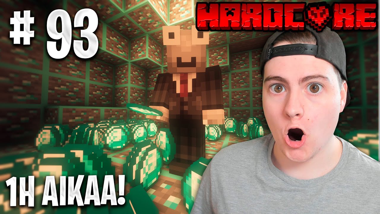 Minecraft Hardcore: PALJONKO LÖYDÄN TIMANTTIA TUNNISSA!? #93