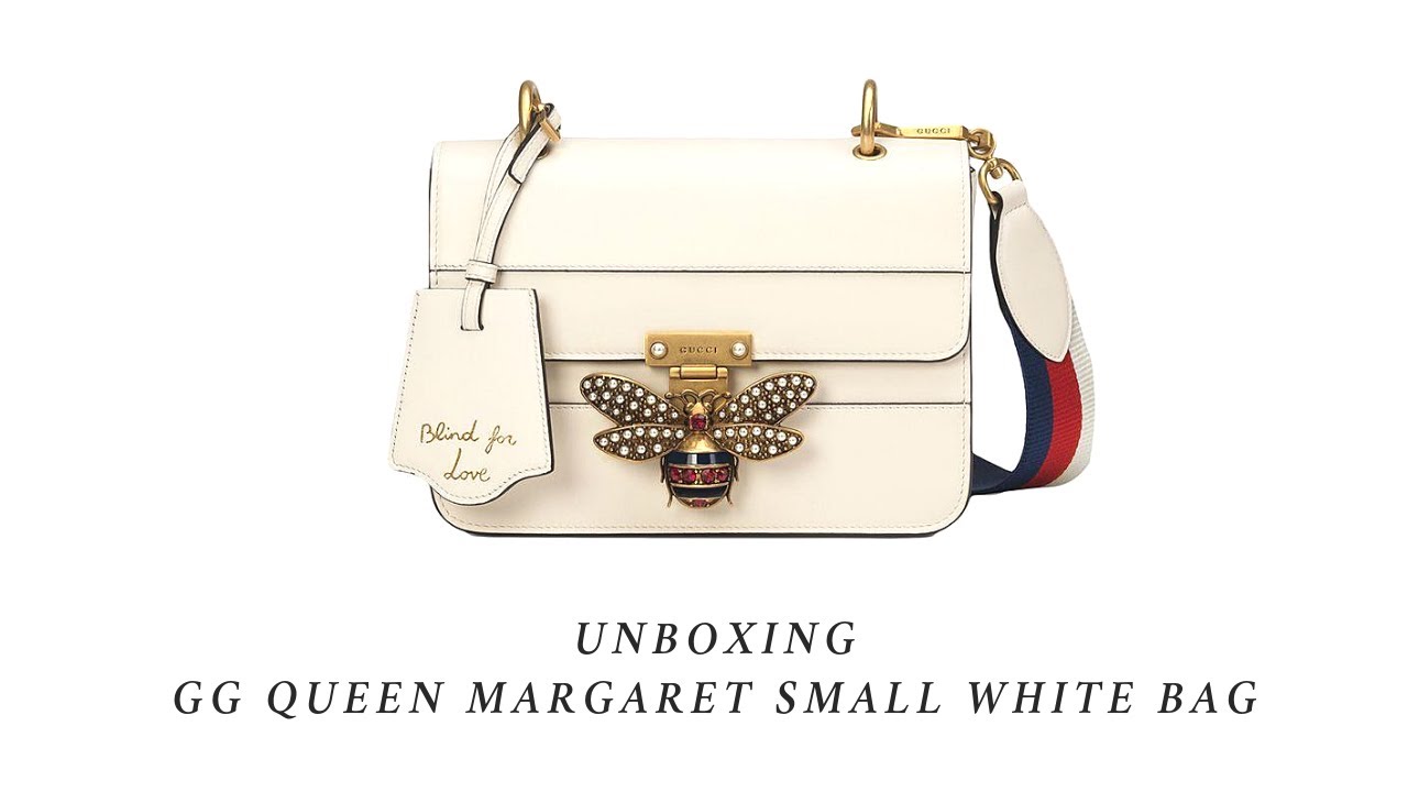 Gucci Queen Margaret Small White Bag Unboxing Part 2