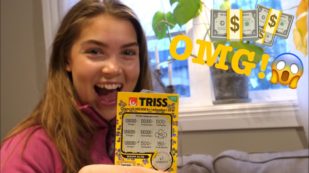 SHE WON 1 000 000 SEK ON A LOTTERY TICKET!!