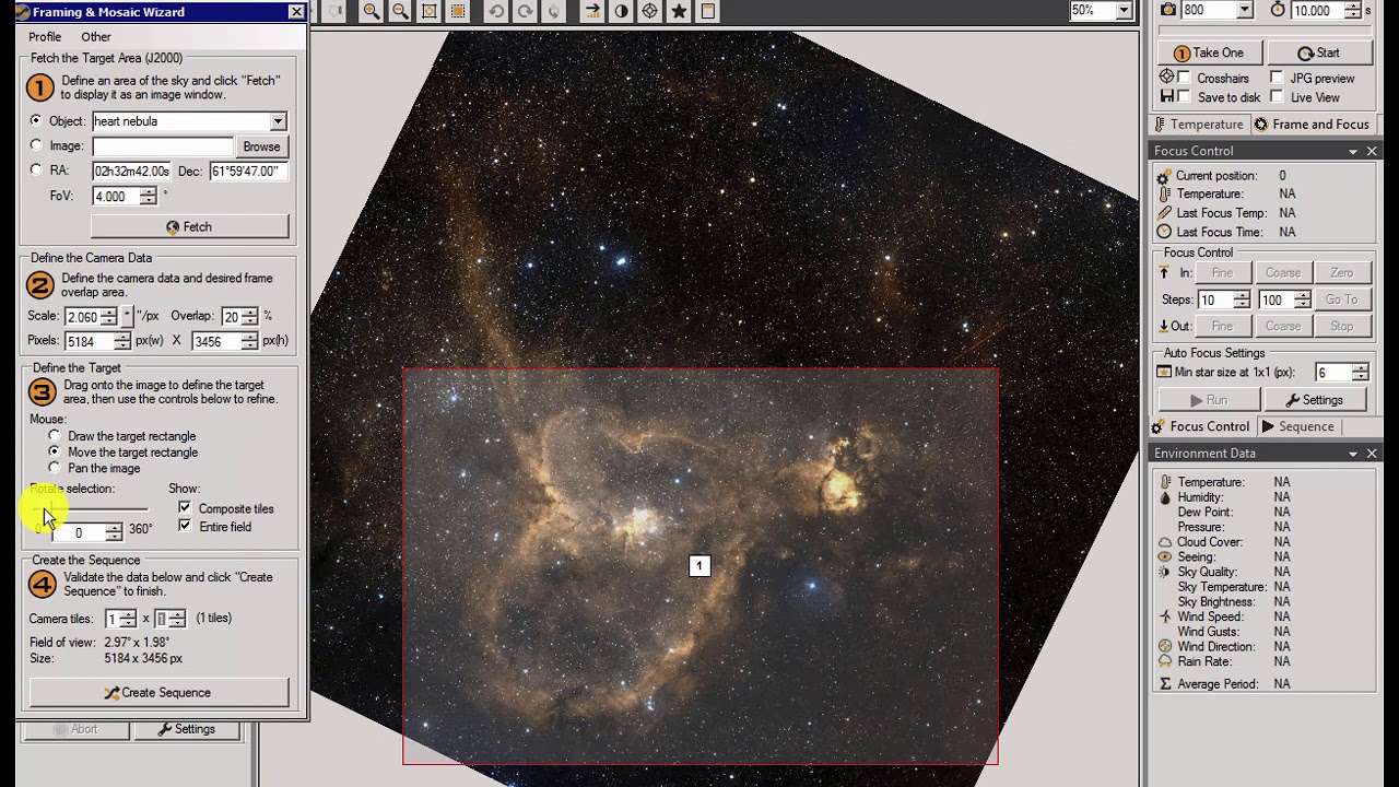 Sequence Generator Pro (part 4) -  using the framing and mosaic wizard to set up a target.