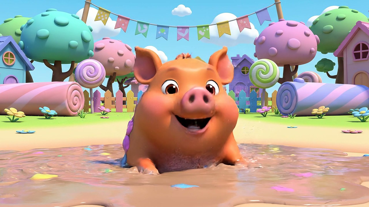Los Cinco Cerditos Bufan, Bufan | Canciones de la Granja y Rimas para Niños