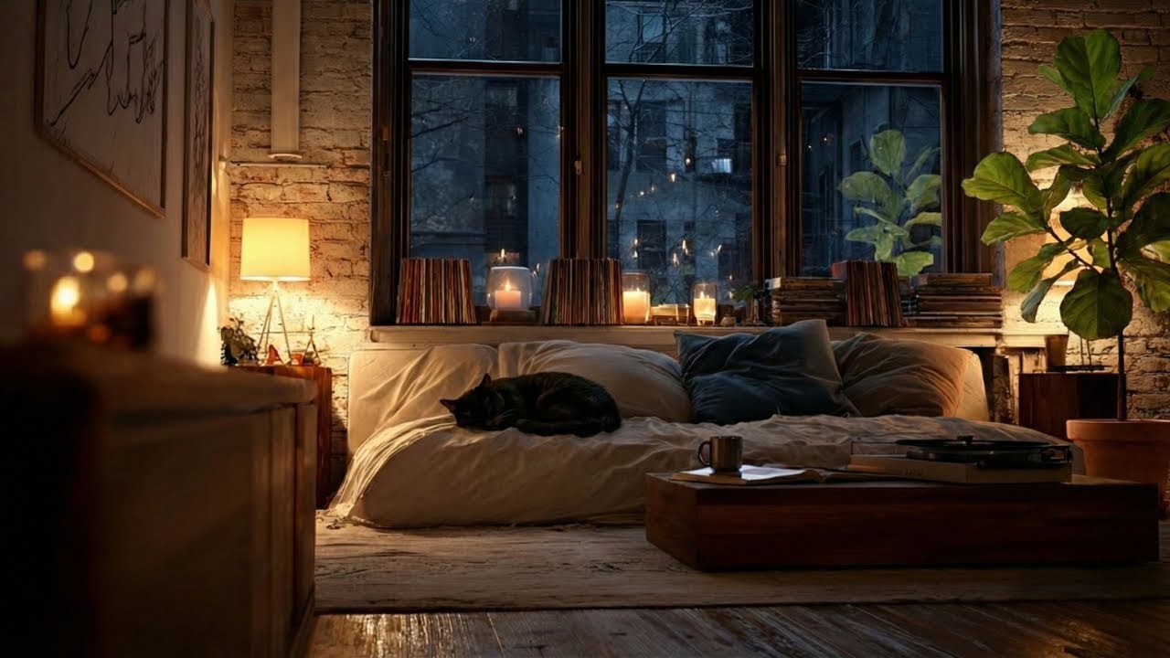Night Jazzhop for Study, Reading & Focus | Still Hours in a Quiet Room