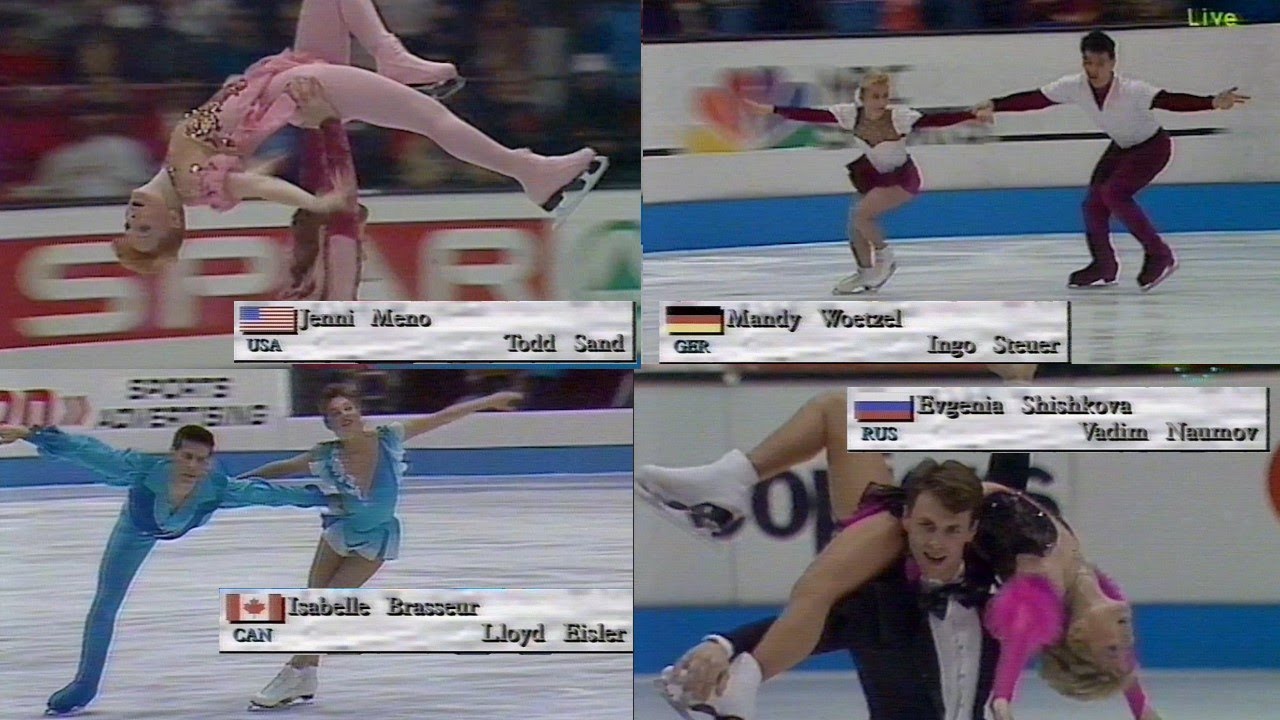 Pairs' Free Skating ⛸ Group 5 of 5 | 1993 World Prague 🇨🇿 [De. TV]