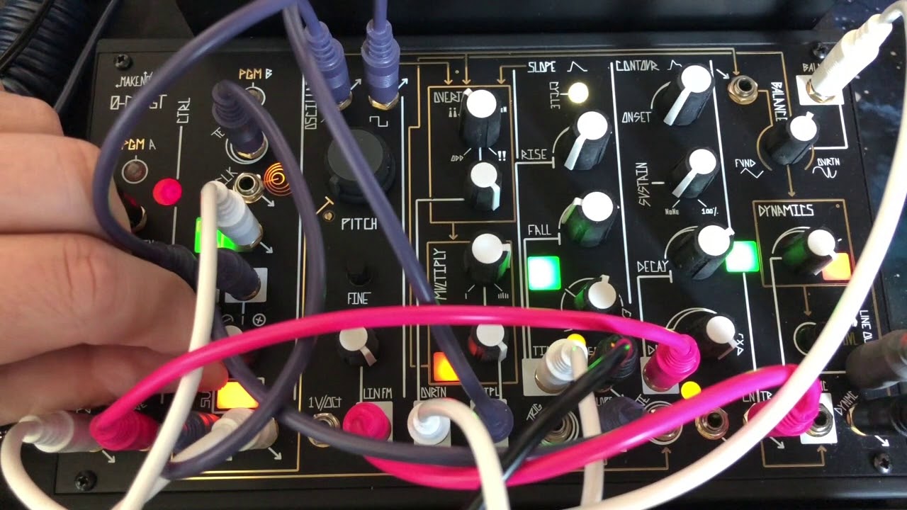 Makenoise 0-Coast Drum Sounds Variations