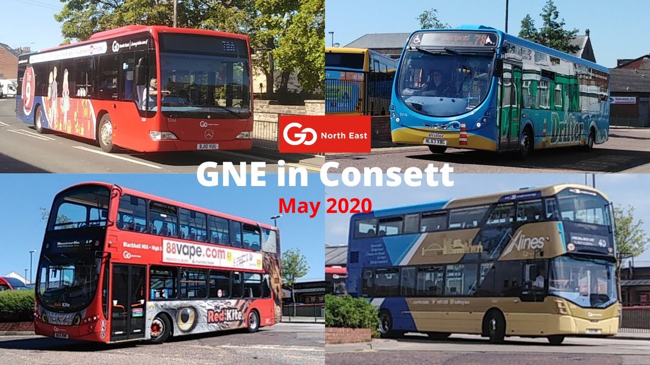 Go North East Buses in Consett, May 2020