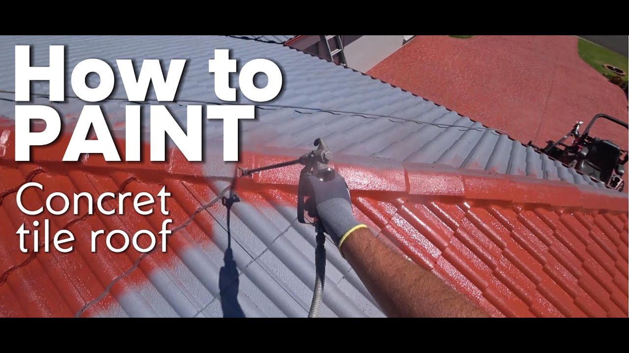 How To PAINT concrete tile roof