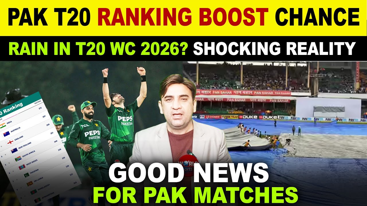 Big Boost to Pakistan T20 Ranking 🔥 | Most Rain-Affected Cricket Country? Full Analysis