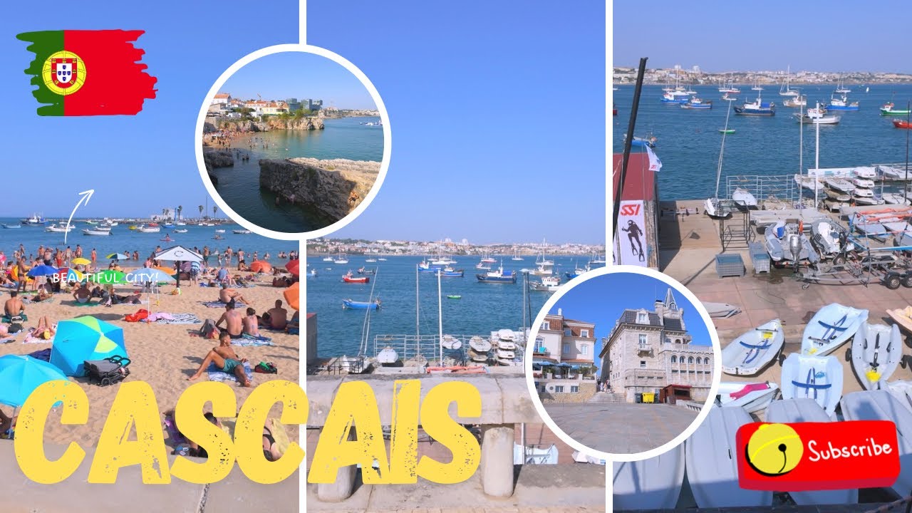 Walking Tour of Cascais, Portugal | 4K Relaxing Stroll by the Sea