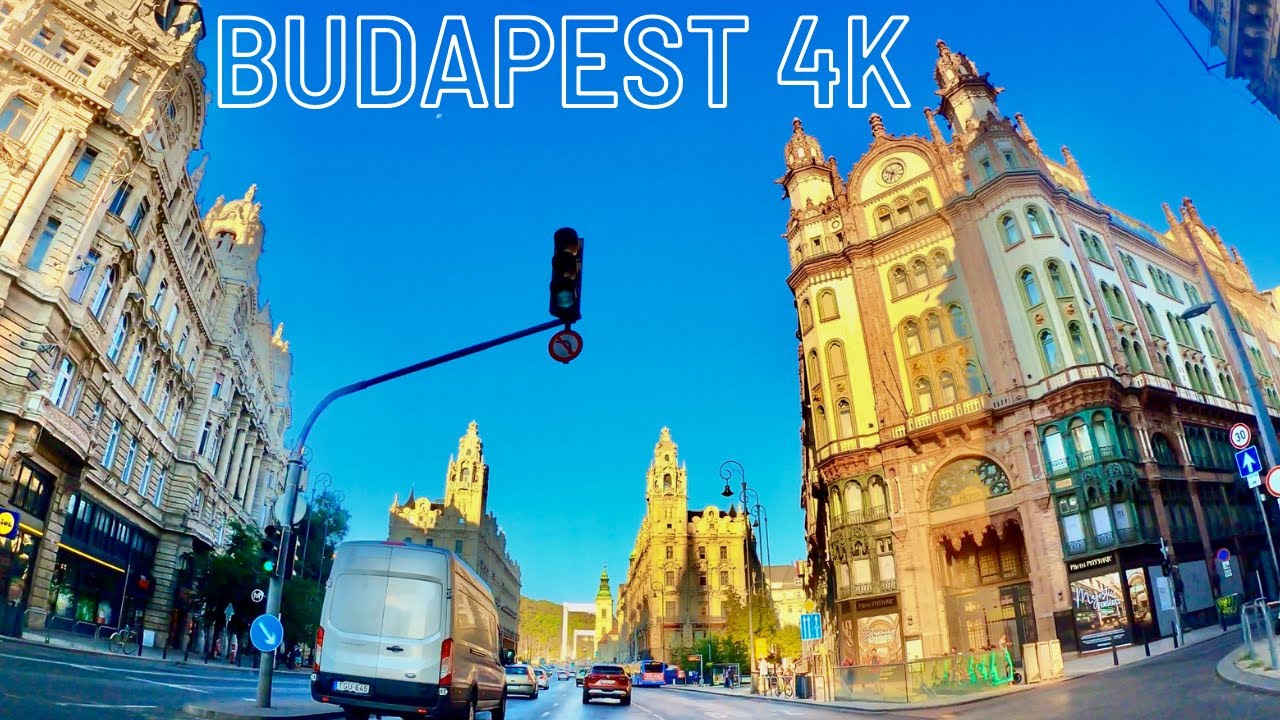 BUDAPEST 4K 🇭🇺 Most Beautiful Cities in Europe | Drive in Hungary | Relaxing Music | 4K