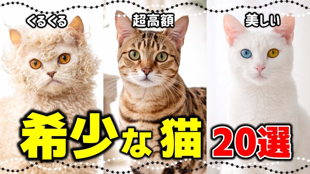 レアすぎて見つからない！実在する希少で珍しい猫種たち