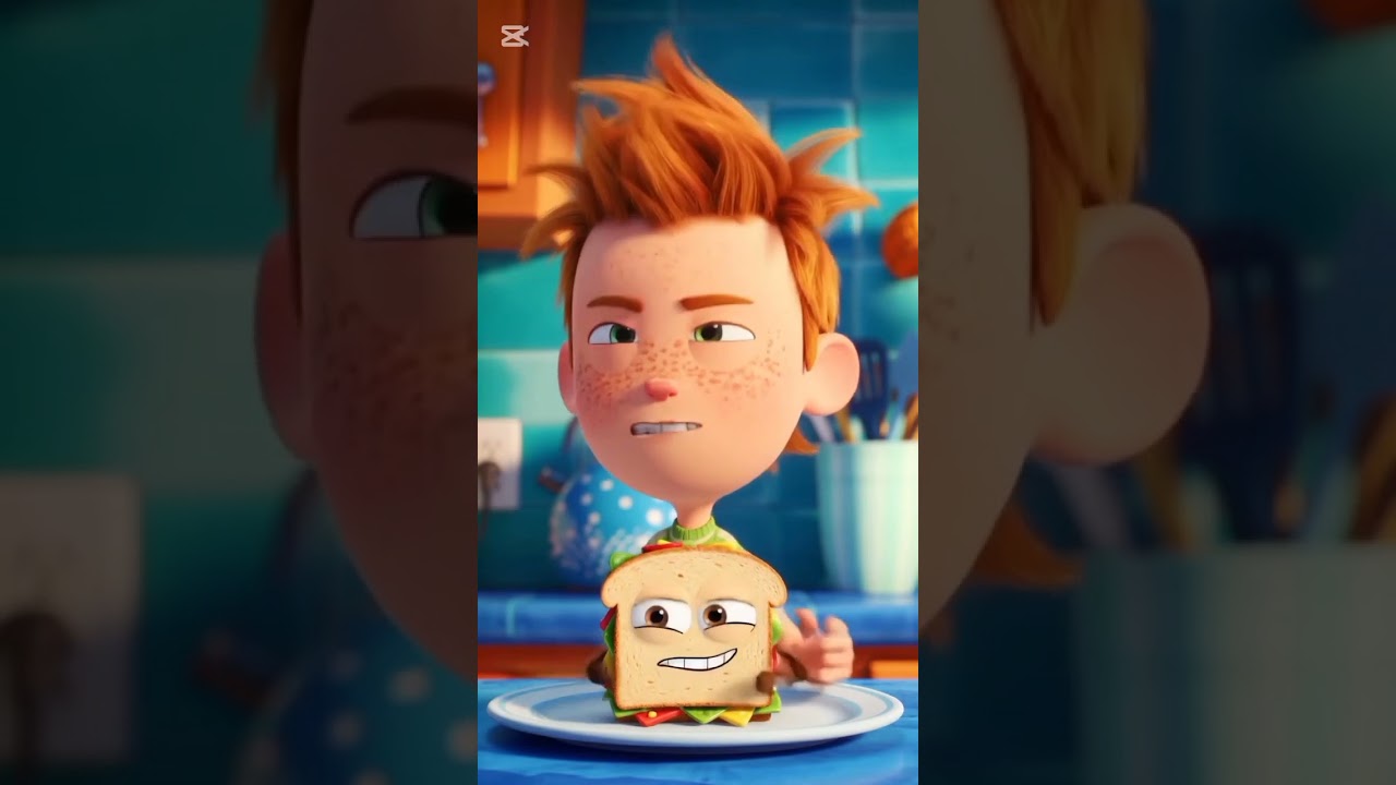 Sam vs The Mischievous Sandwich! 🍔🤣#kidscomedy #charactercomedy #animationseries #kidsfilm #cartoon
