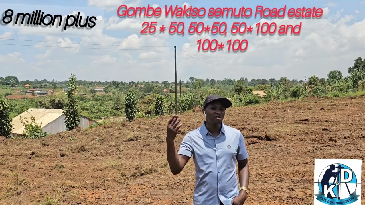 8 MILLION SANGA,ESTATE WAKISO SEMUTO ROAD PLOTS START AT 25*50, 50*50, 50*100 & 100*100 #LandForSale