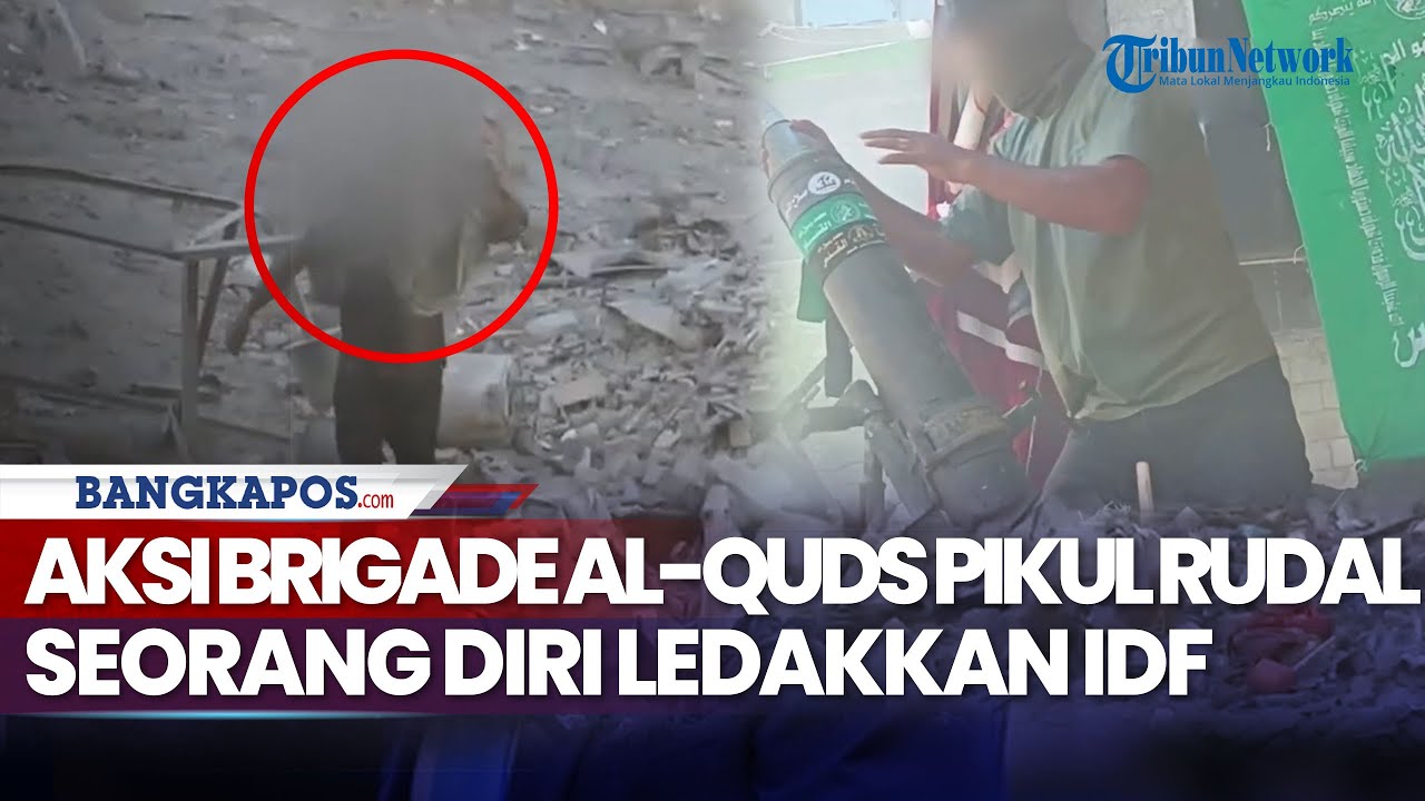 Rangkuman Perang: Aksi Brigade Al-Quds Pikul Rudal Seorang Diri Ledakkan IDF dan Kendaraannya