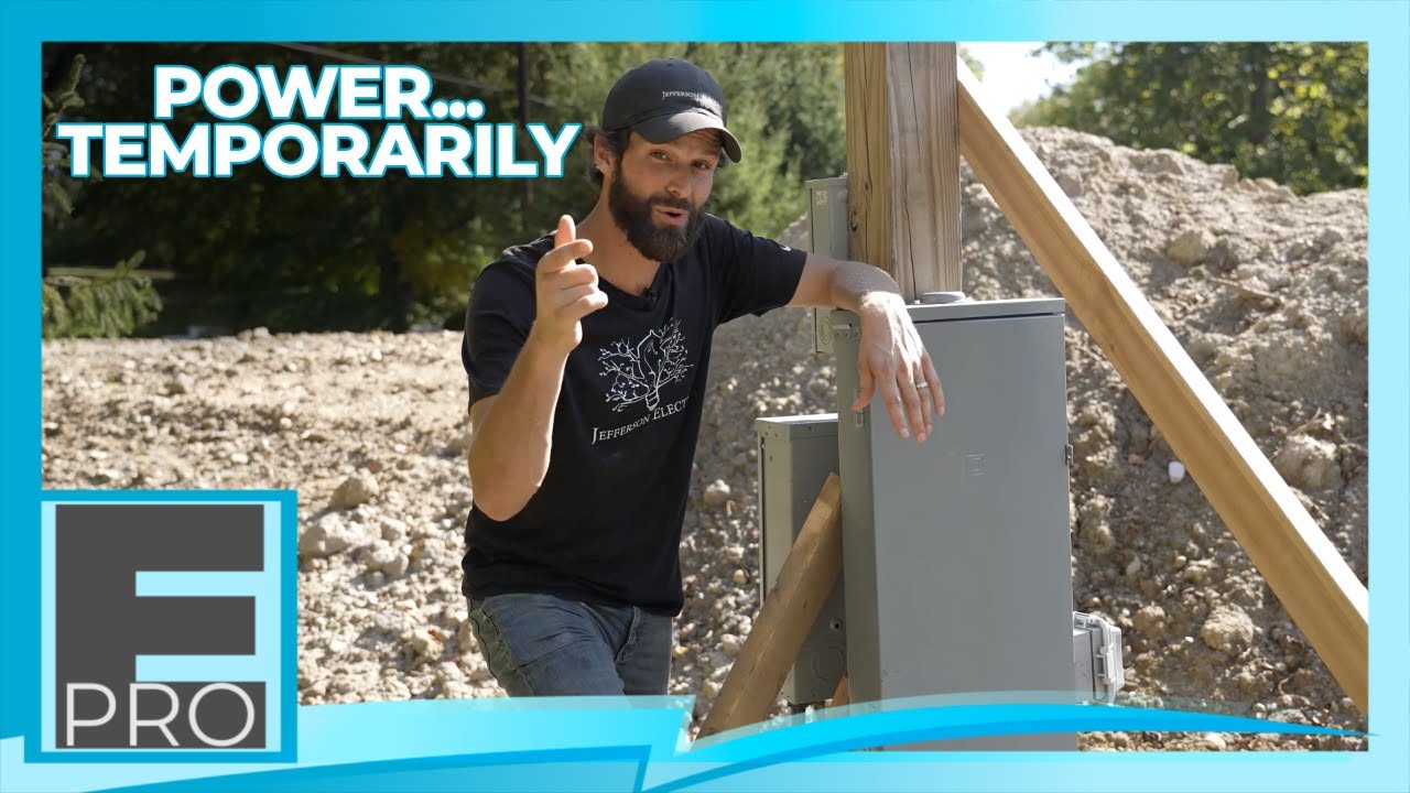 This is the Most Temporary Power We've EVER Installed