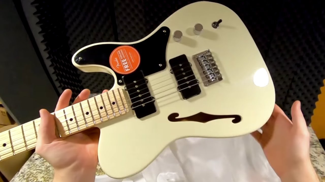 Squier Paranormal Thinline Cabronita Telecaster + Cyclone + '54 Jazz Bass | Unboxing, Review + Demo
