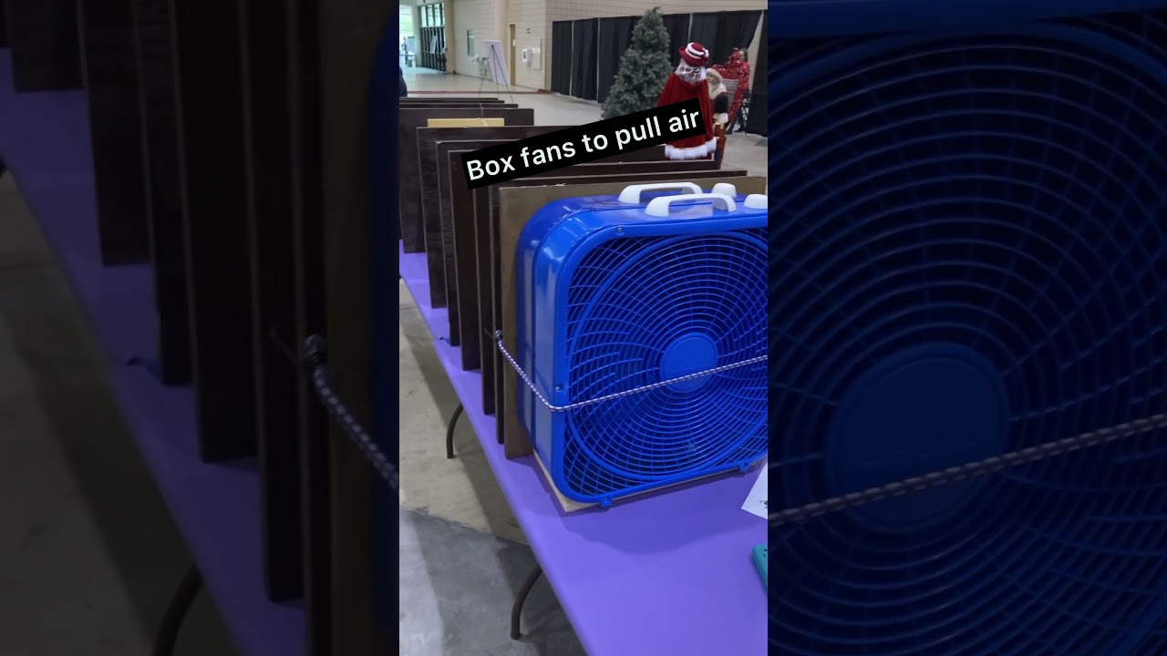 DIY wind tunnel made at MakeICT for the Society of Women Engineers - Wichita Section STEM expo