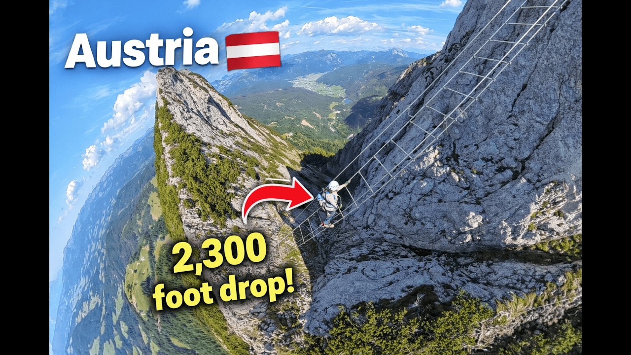 We climbed Austria's Sky Ladder... The View Was Unreal!