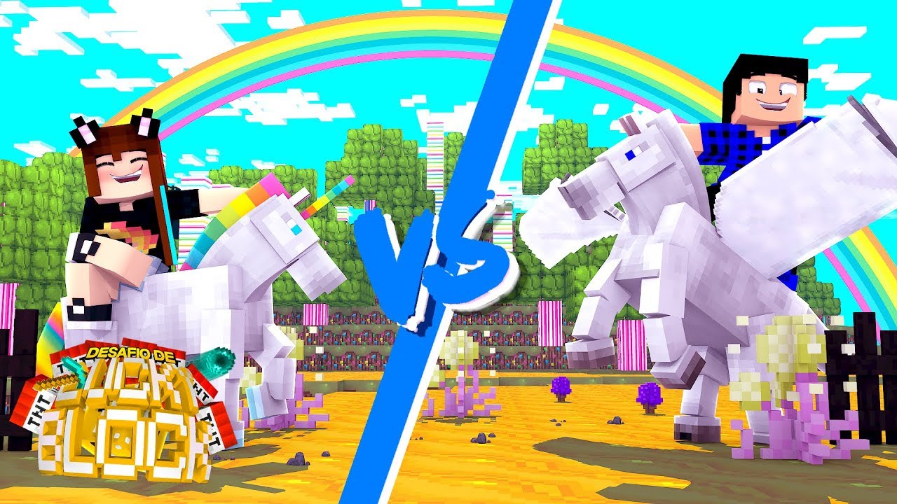 PEGASUS vs UNICÓNIO! - Minecraft: Desafio de Lucky Block