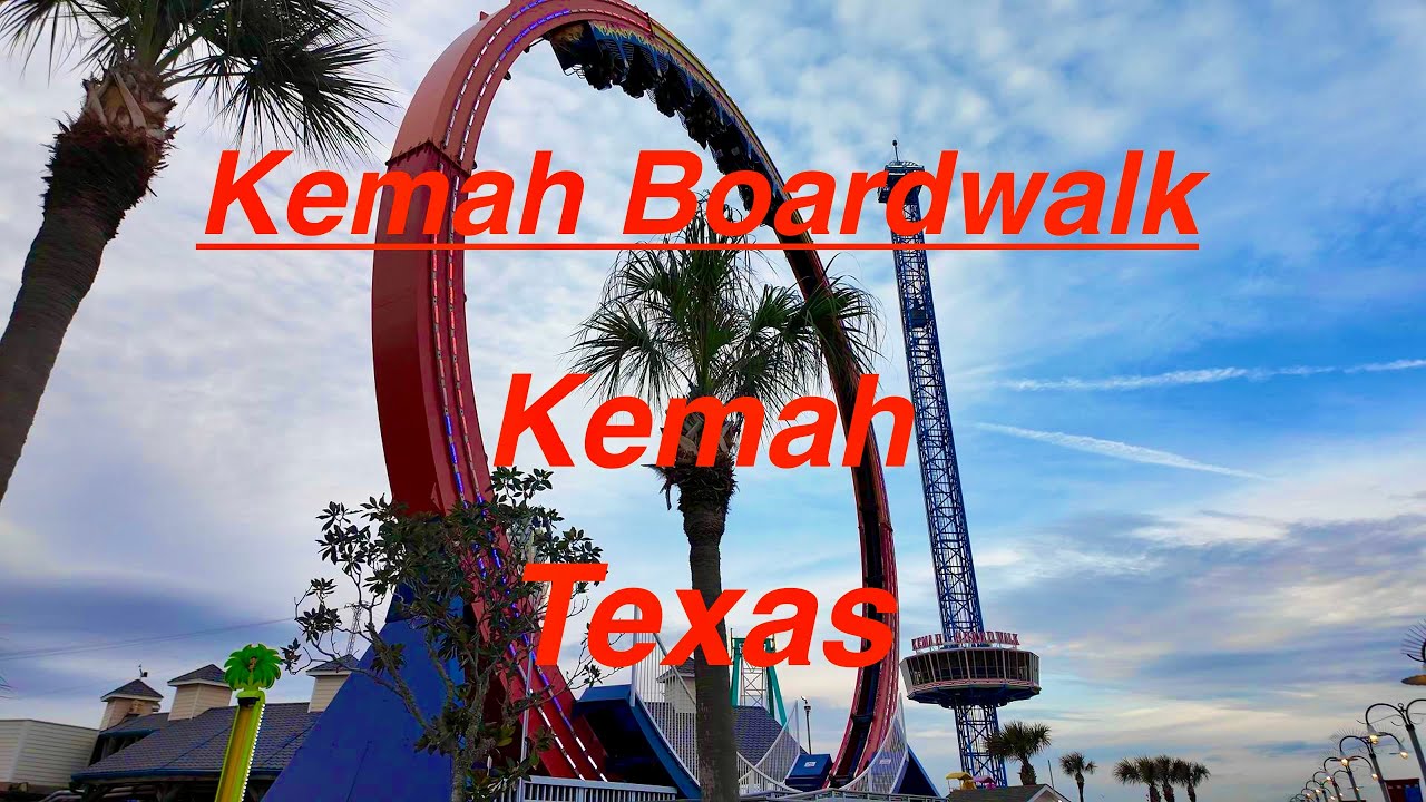 4K  Kemah, Texas Winter Walk: Exploring Life by Kemah Boardwalk & Lafayette Landing Marina