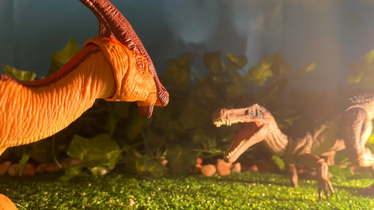Parasaurolophus vs Baryonyx | Jurassic Park/World Hammond Collection Stop Motion