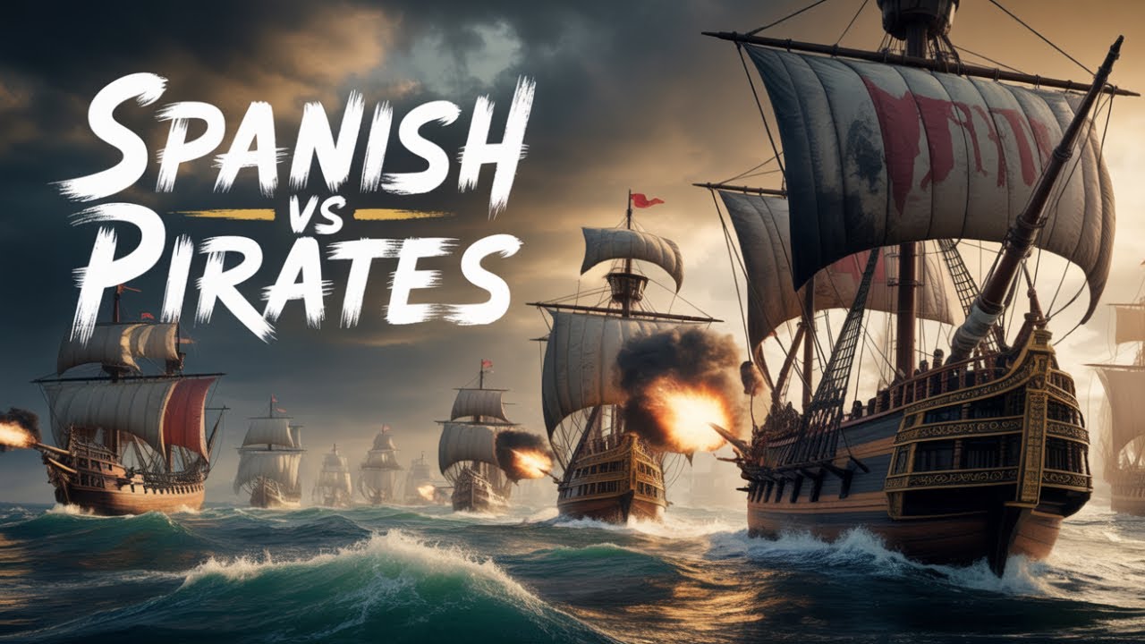 Massive Open World PvP Battle Spanish vs Pirates | World of Sea Battle