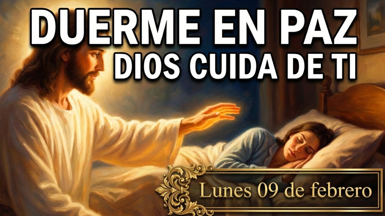 Oración de la Noche para Dormir en Paz y Soltar la Ansiedad | Lunes 09 Febrero 2026