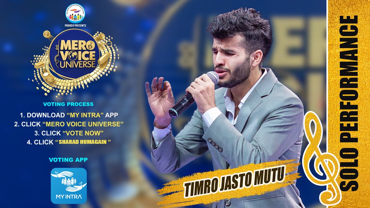 TIMRO JASTO MUTU || SHARAD HUMAGAIN || TOP 08 || MERO VOICE UNIVERSE||