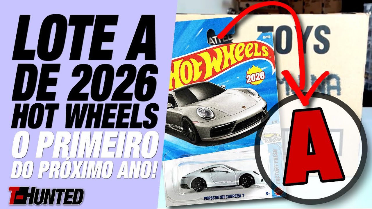 LOTE “A” DE 2026: O PRIMEIRO DO PRÓXIMO ANO DA HOT WHEELS COM VÁRIAS NOVIDADES!