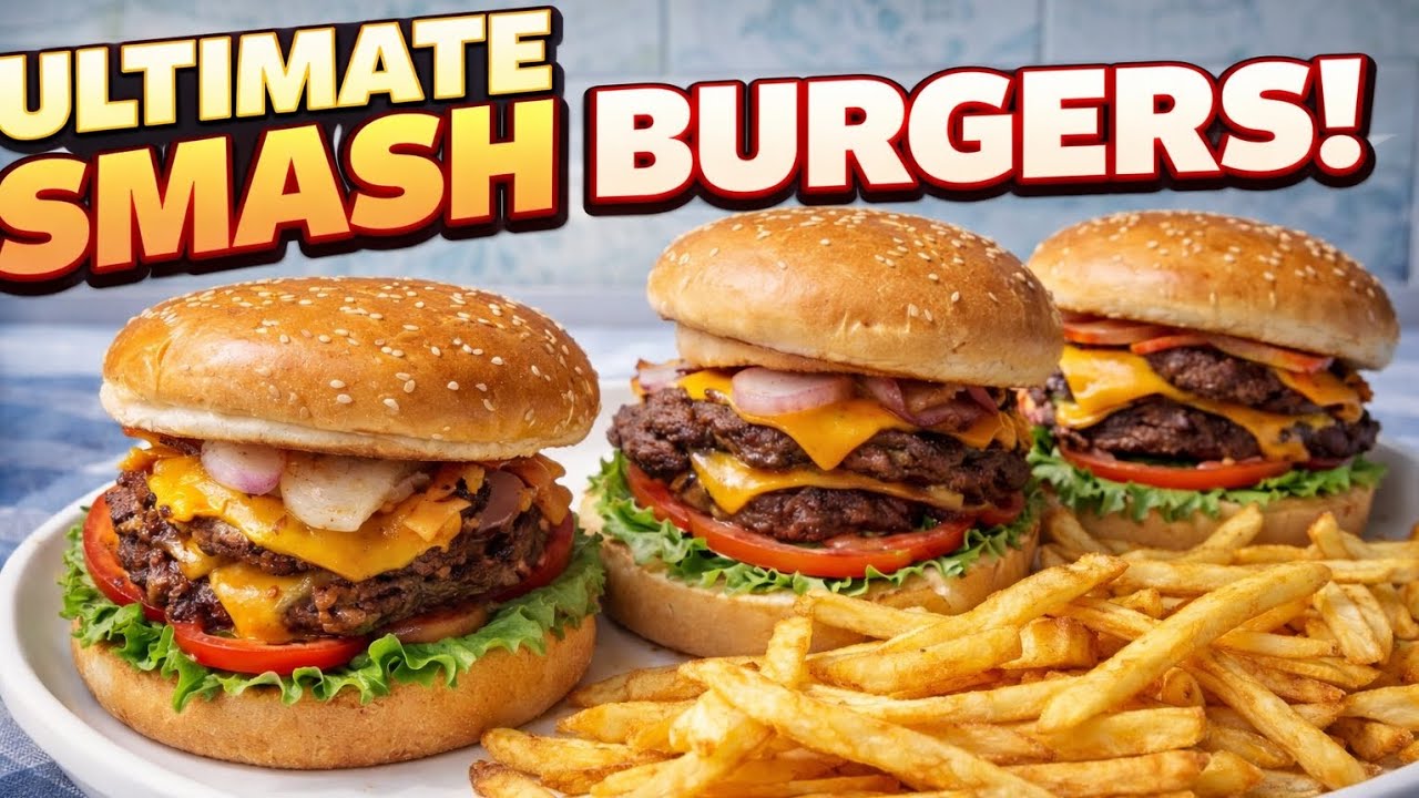 Best Smash Burger Ever! No Oven No Grill | Quick & Tasty 🍔