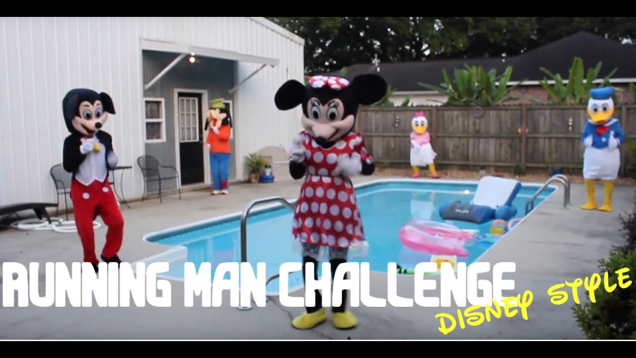 Running Man Challenge Disney Characters
