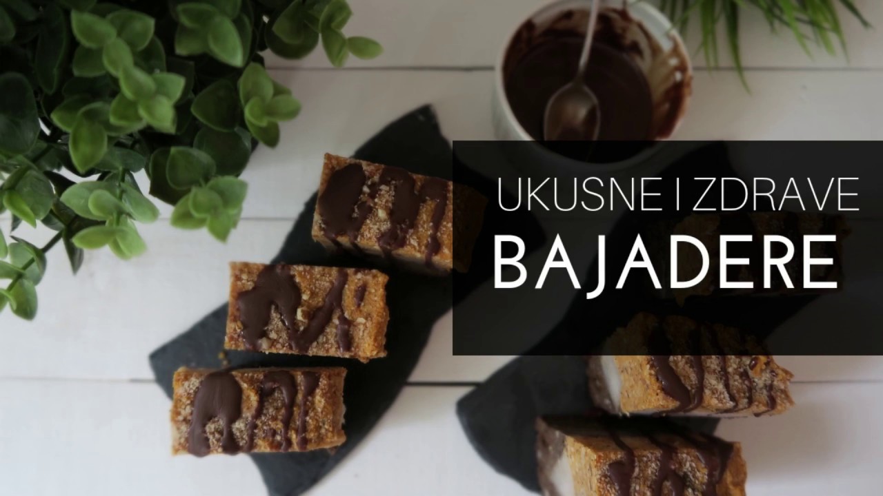 NAPRAVITE NAJZDRAVIJE BAJADERE BEZ GLUTENA,ŠEĆERA I MLEČNIH PROIZVODA