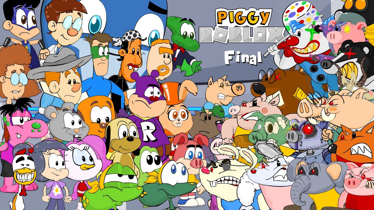 O final da Saga Piggy Roblox - Capítulo 12 Todos contra o Senhor Batata e a turma de Monstros!