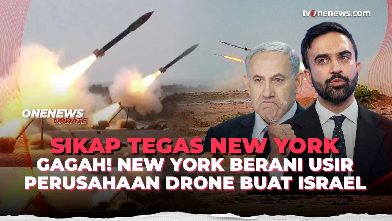 Keren! New York Usir Perusahaan Drone yang Bantu Militer Israel | OneNews Update