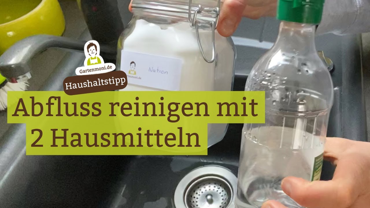 Abfluss reinigen ganz einfach - Saubere Rohre mit nur zwei Hausmitteln