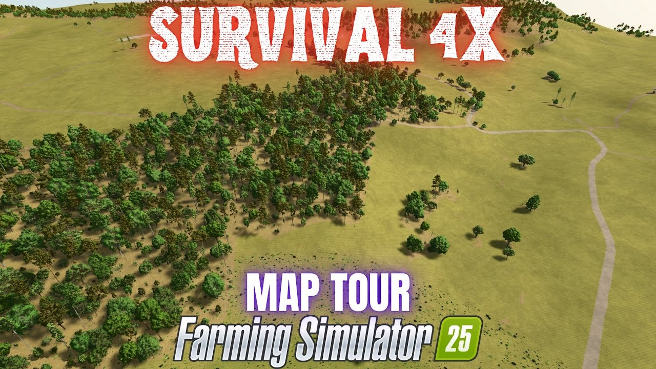 SURVIVAL 4X - Map Tour - Farming Simulator 25