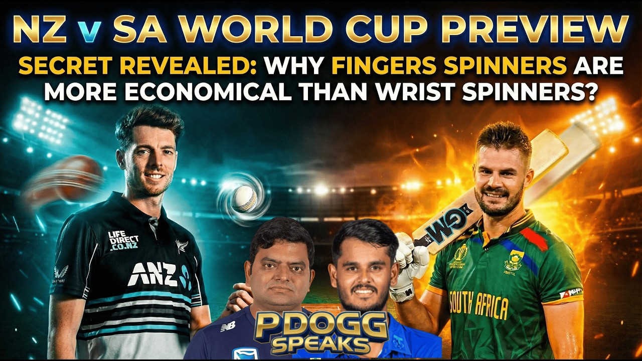 NZ vs SA World Cup Preview: Why Finger Spinners are MORE Economical? | Secret Revealed | Pdoggspeaks