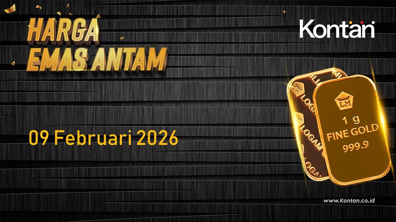 Harga Emas Antam Menghijau Hari ini (9 Februari 2026)