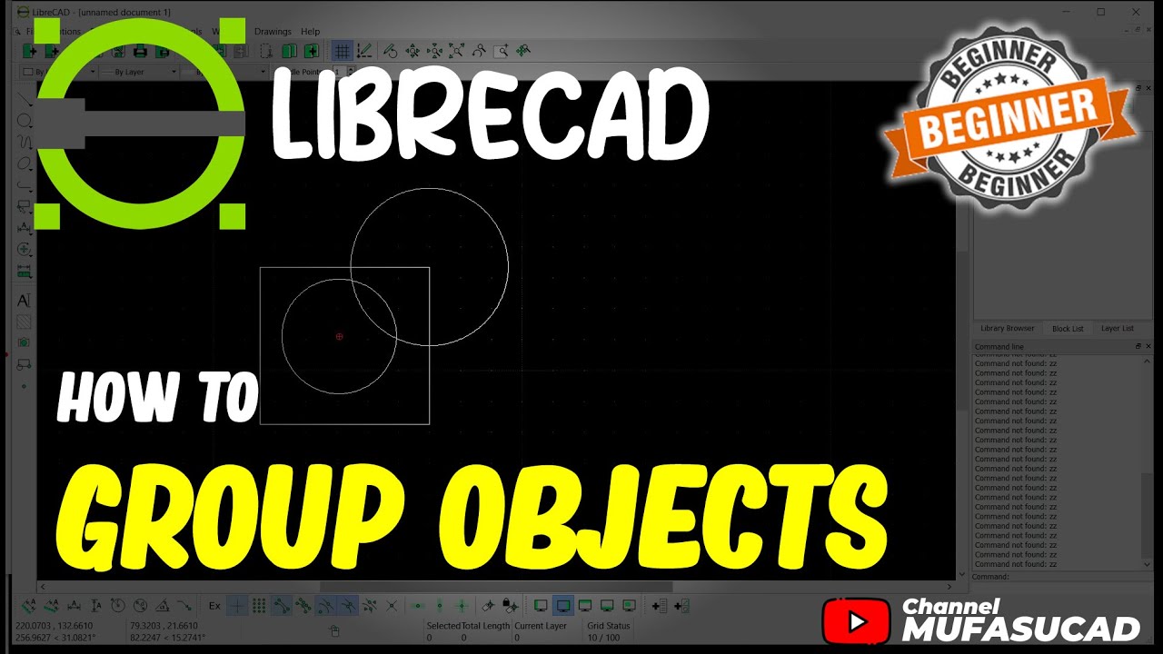 LibreCAD How To Group Objects