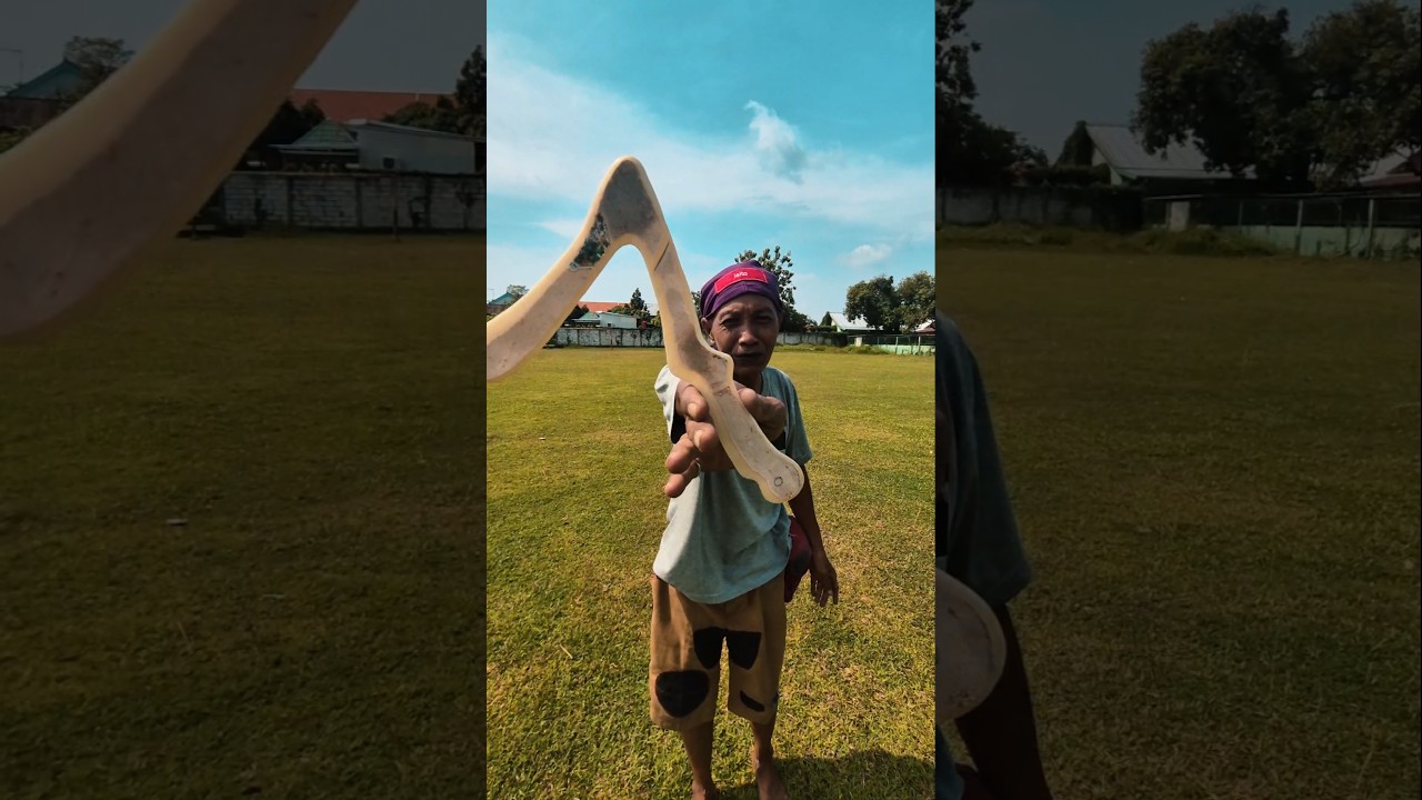 Lempar BOOMERANG Aussie Round  untuk Having Fun..  