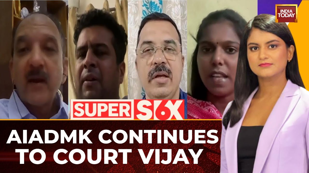 TVK's Vijay A 'Spoiler' in TN Polls? DMK, AIADMK Debate The 'Vijay Factor' | Super Six