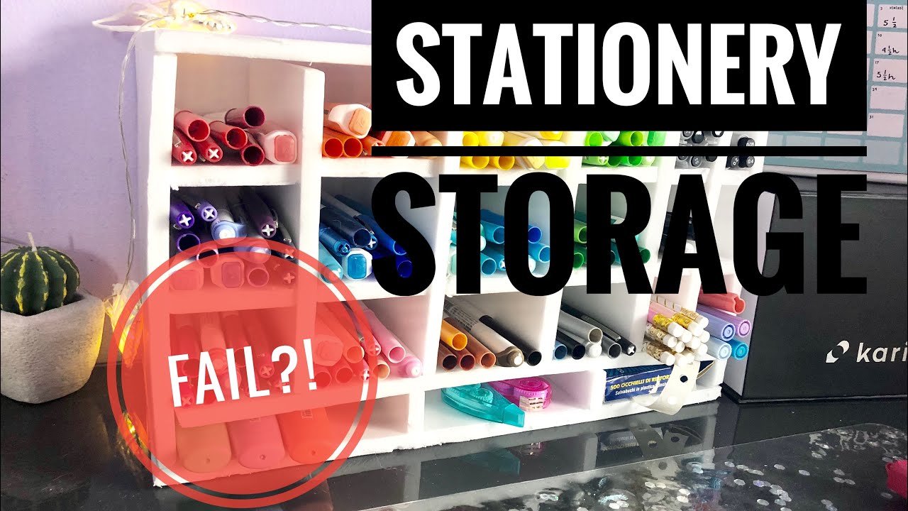 SEGUO UN TUTORIAL E CREO IL MIO STATIONERY ORGANIZER 🌈 |SL
