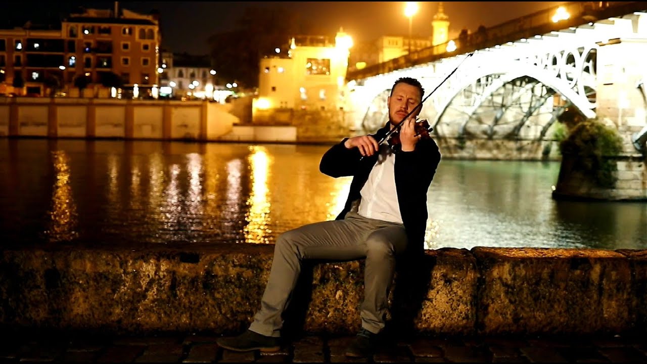 Noches de Bohemia (cover Violin) - Alejandro Violin Live (Torre del Oro Puente Triana, Guadalquivir