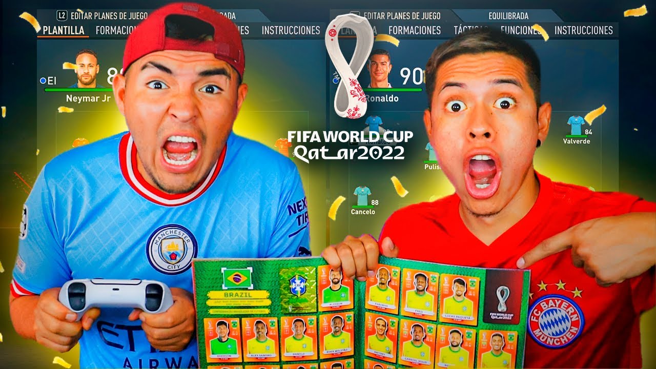 EL ALBUM MUNDIAL QATAR 2022 DECIDE NUESTRO EQUIPO en FIFA23 😱