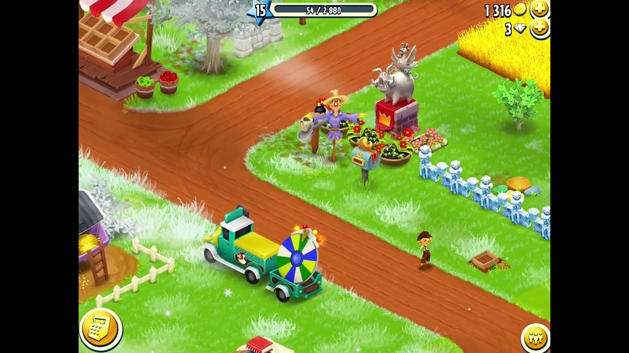 HayDay | Eerste post & Appelboom plaatsen | Sending letter & placing appletree | Level 15