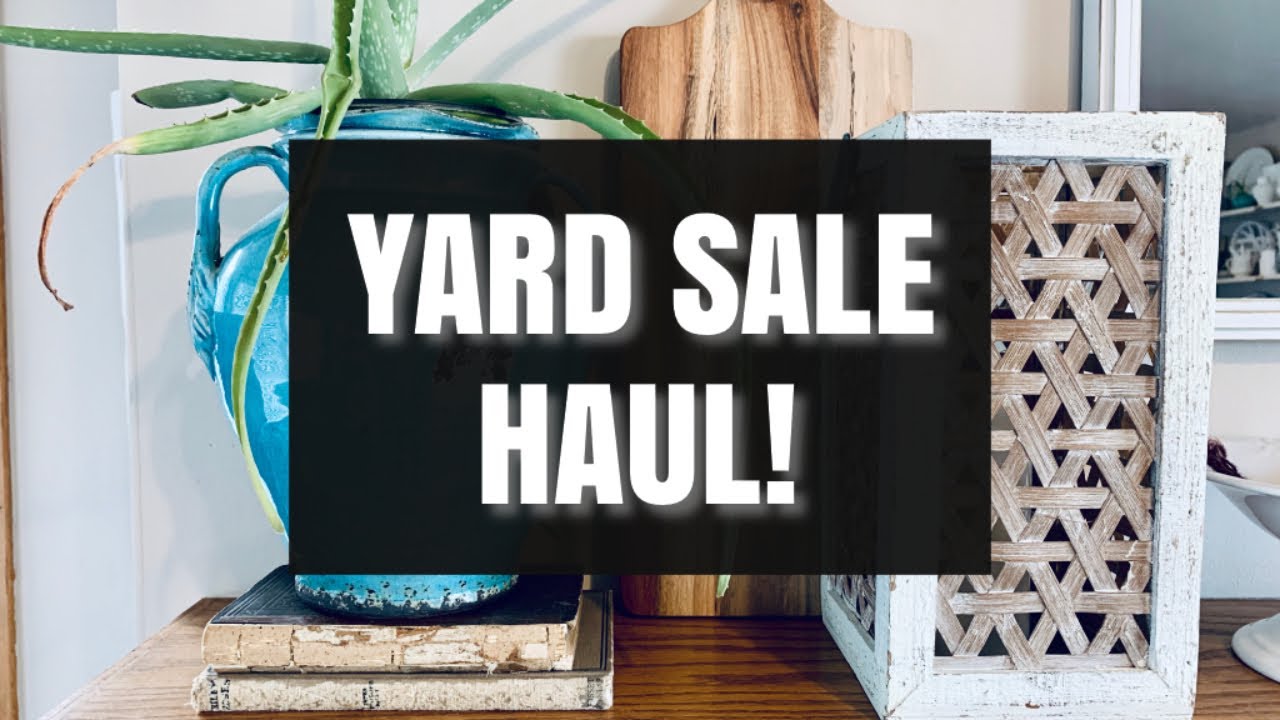 YARD/GARAGE SALE HAUL! Thrift Home Decor! First Haul of 2020! Yard Sale Sundays 2020 #1