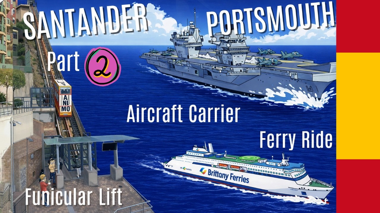 A FREE Lift in Santander to a Spectacular Ferry Arrival in Portsmouth