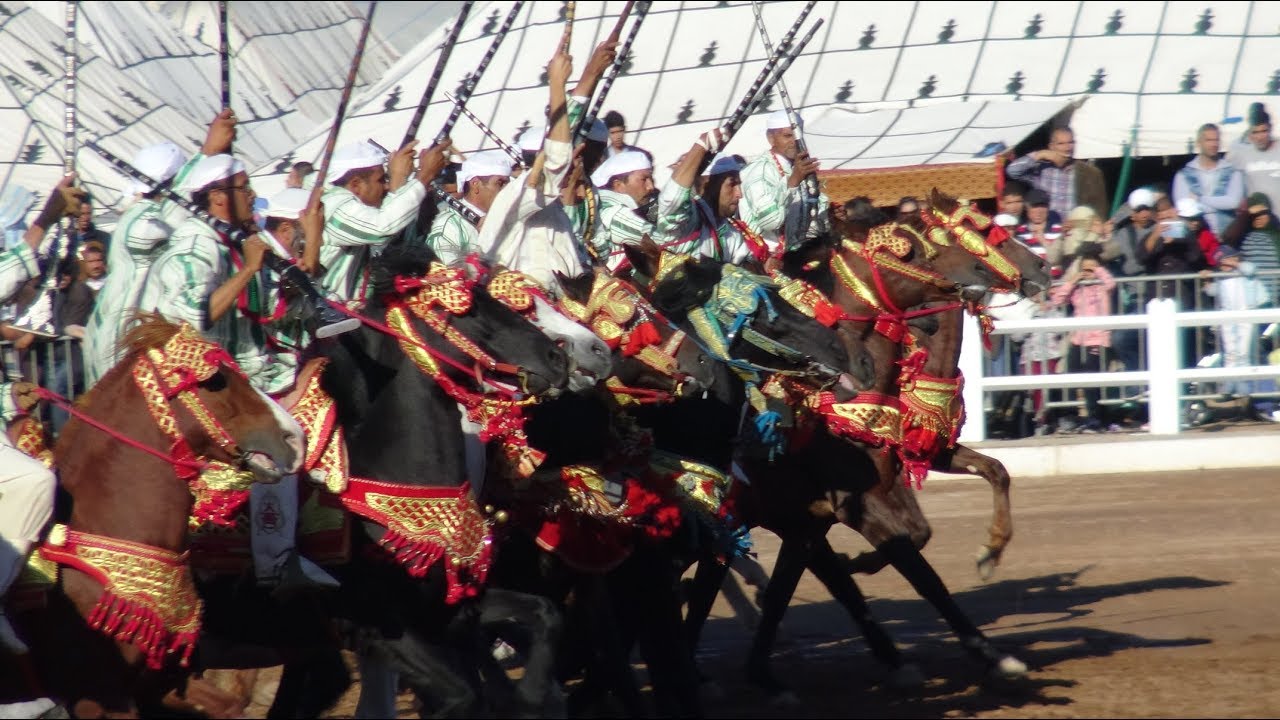 Tbourida - Salón del Caballo - Salon du Cheval - El Jadida 2018 (Marruecos)