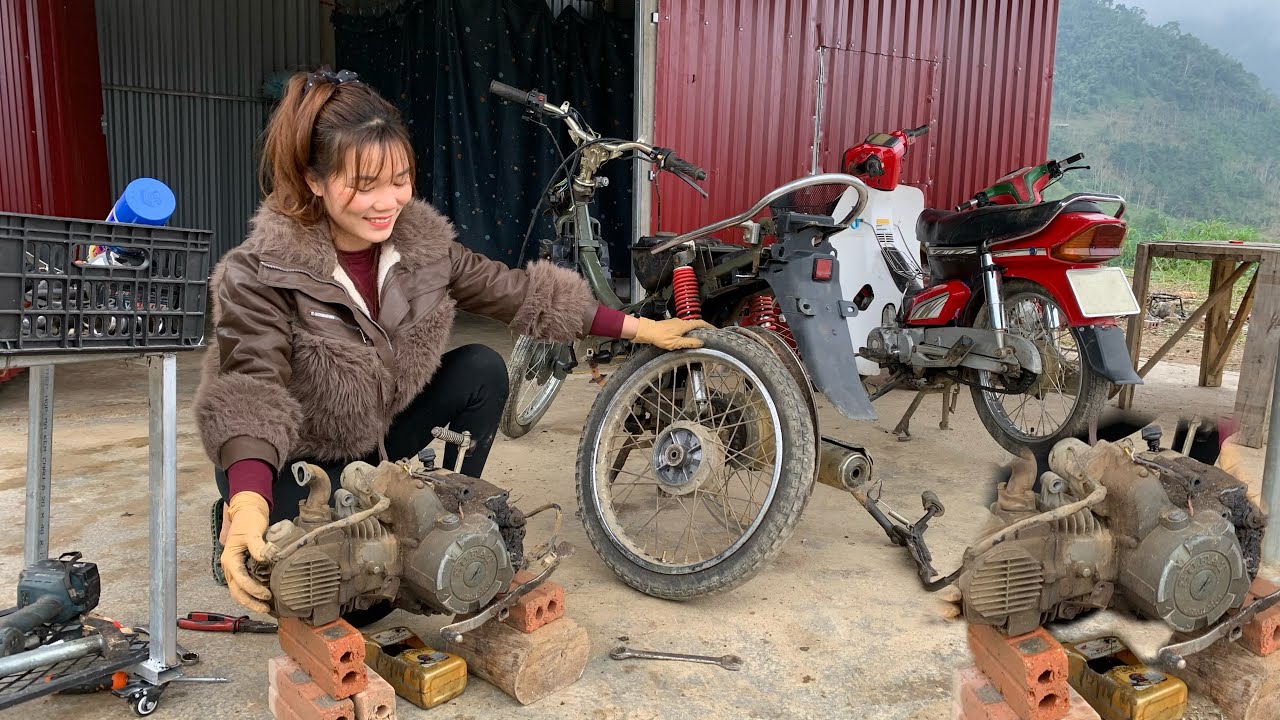 Genius girl: Restores old, broken motorbikes and resells them to customers for 800,000 VND